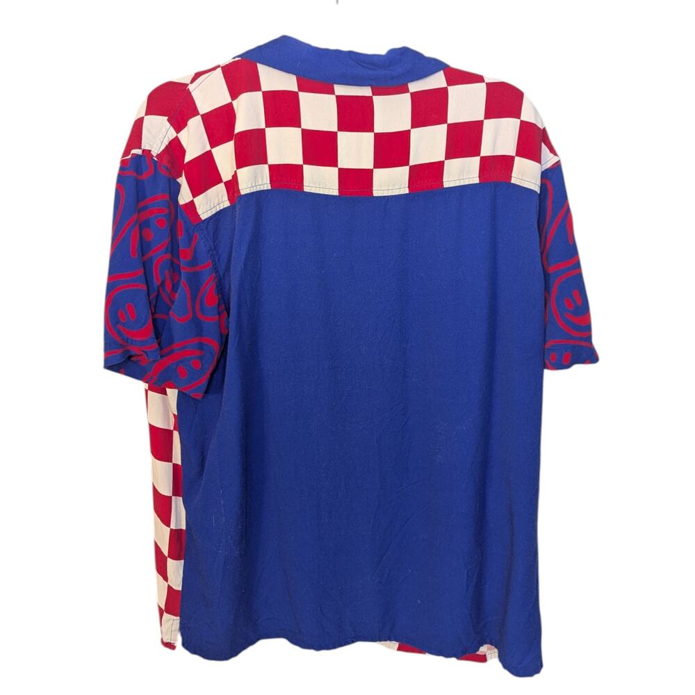 Lazy Oaf Check Please Checkerboard Bowling Shirt - image 3